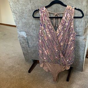 Sequin Body Suit- size Medium